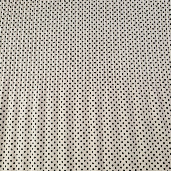 Adrianna Papell Women Beige Polka Dot Professional Long Sleeve Blouse Size L - Picture 5 of 9